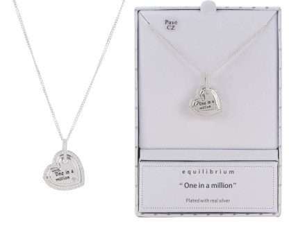 Equilibrium Layered Silver-Plated Sentiments Necklace Million