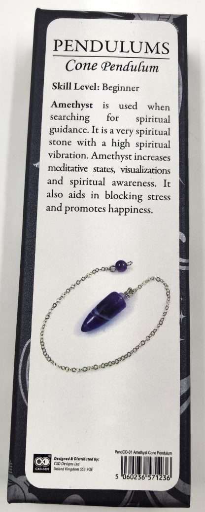 Amethyst Cone Pendulum - Image 3