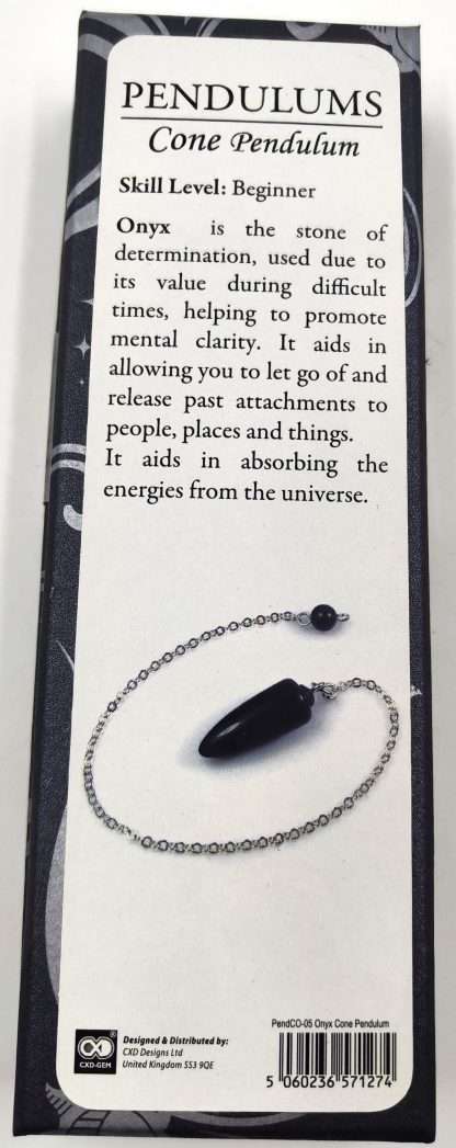 Black Onyx Cone Pendulum - Image 3