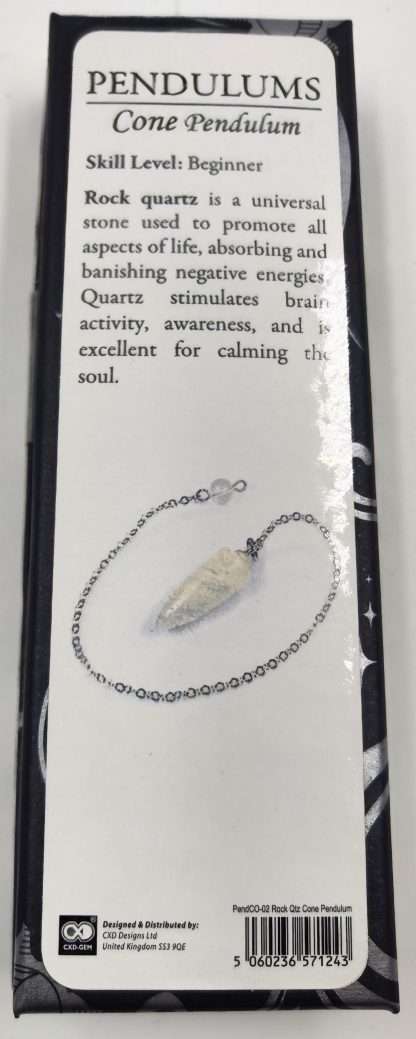 Clear Quartz Cone Pendulum - Image 3