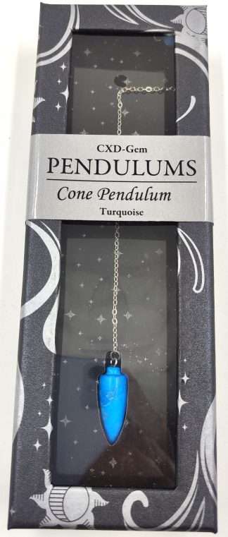 Turquoise (Howlite) Cone Pendulum
