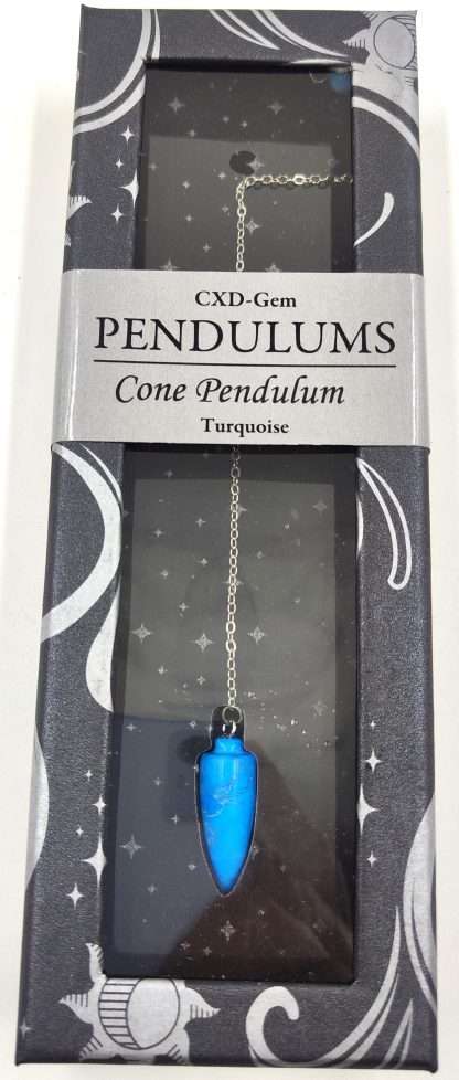 Turquoise (Howlite) Cone Pendulum