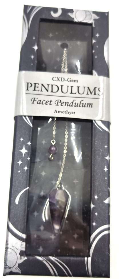 Amethyst Facet Pendulum