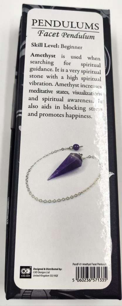 Amethyst Facet Pendulum - Image 3