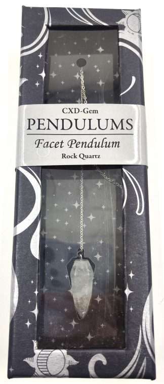 Clear Quartz Facet Pendulum