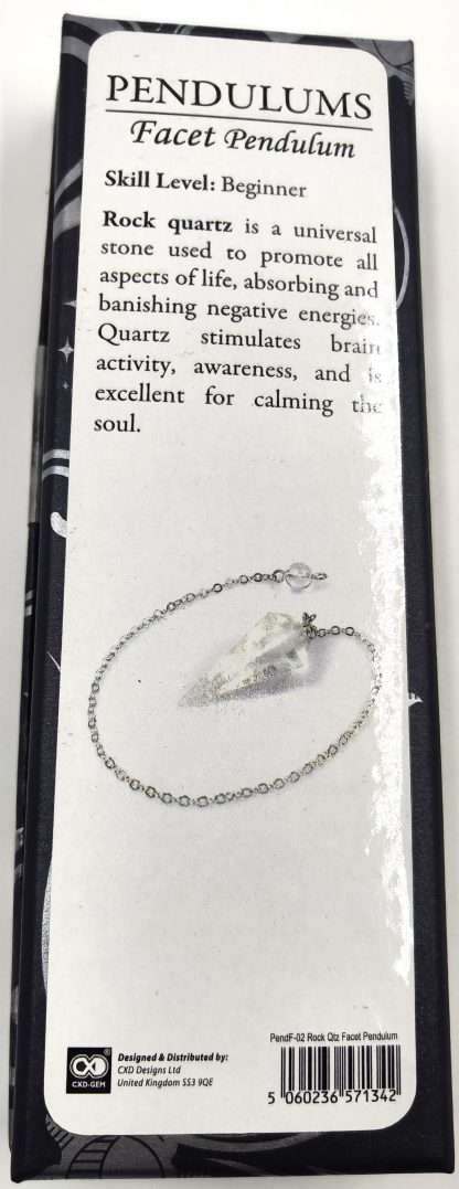 Clear Quartz Facet Pendulum - Image 3