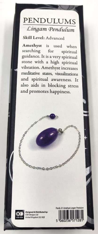 Amethyst Lingam Pendulum - Image 3
