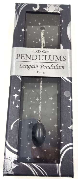 Black Onyx Lingam Pendulum