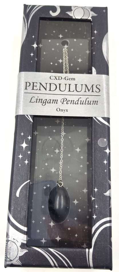 Black Onyx Lingam Pendulum