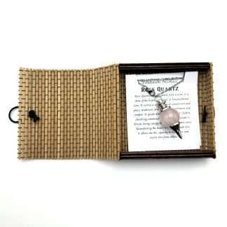 Pendulum Necklace-  Rose Quartz