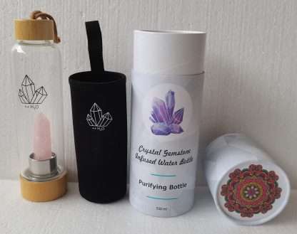 Crystal Point Bottle Rose Quartz - Image 2