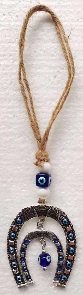 Horse Shoe Evil Eye Hanging Ornament