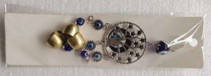Tree of Life Hanging Ornament with Bells and Evil Eye - Image 2
