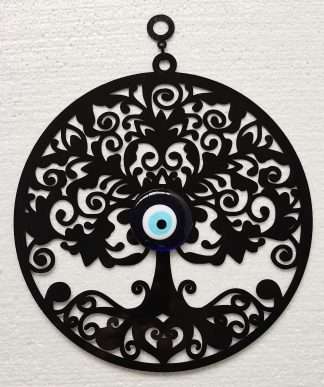 Tree of Life Wall Hanging with Evil Eye