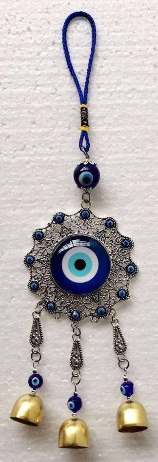 Evil Eye Hanging Ornament with Bells
