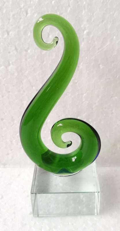 Glass Art Kiwiana Koru