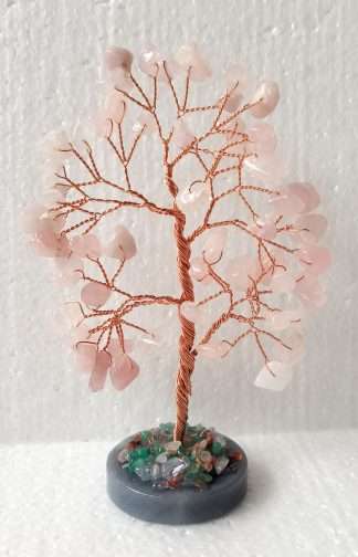 Rose Quartz Tree - Agate Base