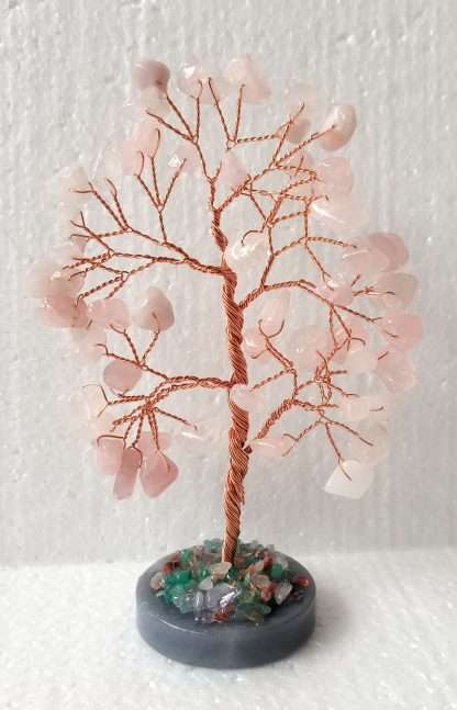 Rose Quartz Tree - Agate Base