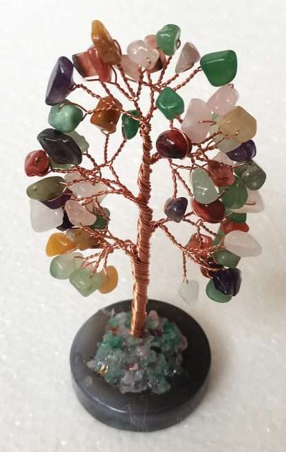 Mixed Gemstone Tree - Agate Base - Image 2