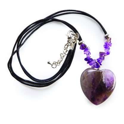 Wishstone Collection Amethyst Heart Pendant - Image 2