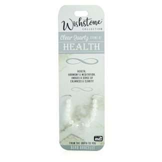 Wishstone Collection Clear Quartz Bead Bracelet