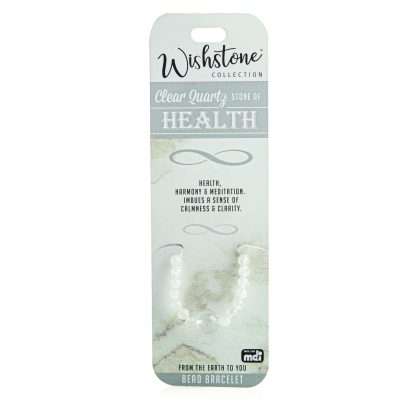 Wishstone Collection Clear Quartz Bead Bracelet