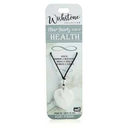 Wishstone Collection Clear Quartz Heart Pendant