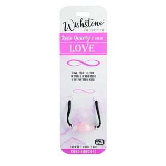 Wishstone Collection Rose Quartz Cord Bracelet