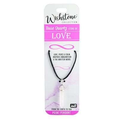 Wishstone Collection Rose Quartz Point Pendant