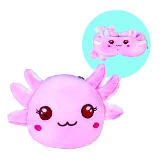 Smoosho's Pals Travel Axolotl Mask & Pillow