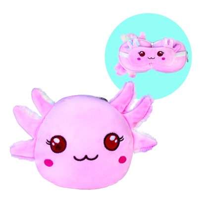 Smoosho's Pals Travel Axolotl Mask & Pillow
