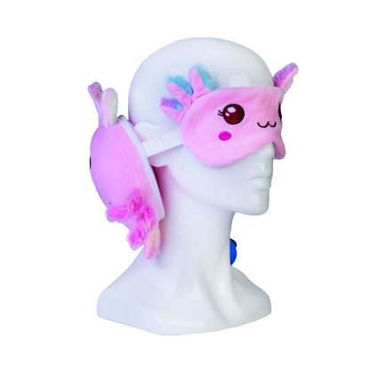 Smoosho's Pals Travel Axolotl Mask & Pillow - Image 3