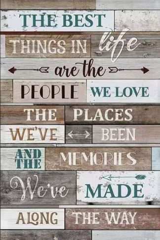 Wall Art on MDF Best Things in Life 40x60cm