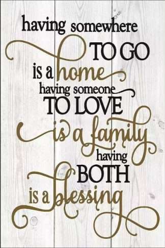 Wall Art on MDF Blessing 40x60cm