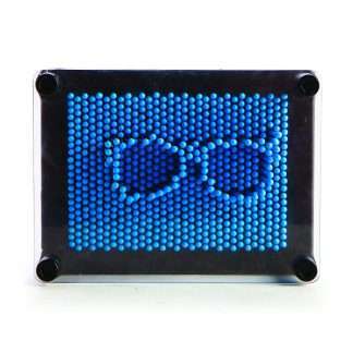Blue Neon Pin Art
