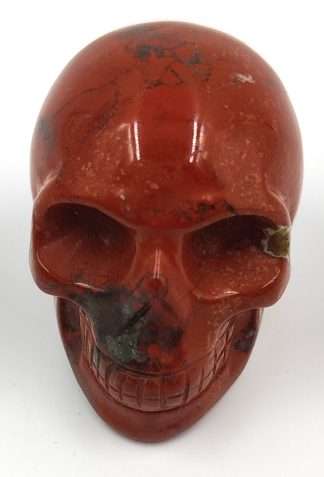 Gemstone Skull  Red Jasper Large