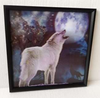 3D Wolf Howling 40x40CM