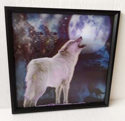 3D Wolf Howling 40x40CM