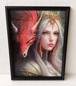 3D Dragon Princess 30x40CM