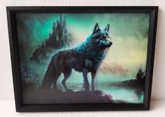 3D Wolf 30x40CM