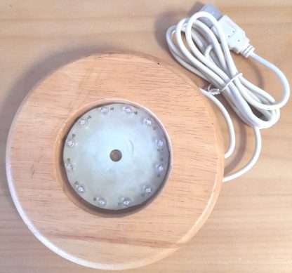 USB Selenite / Crystal LED Base with 12 LED