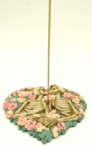 Skeletons Kissing Incense Holders
