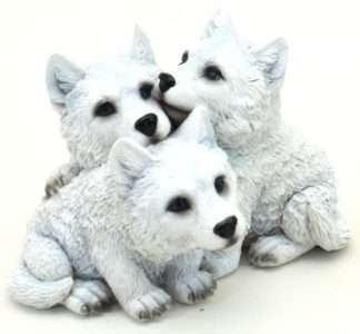 Wolf Pups Figurines