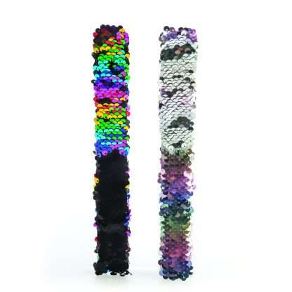 Colour Flip Sequin Snap Bands - Image 3