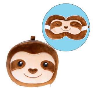 Smoosho's Pals Travel Sloth Mask & Pillow