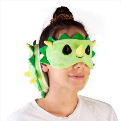 Smoosho's Pals Travel Triceratops Mask & Pillow - Image 3
