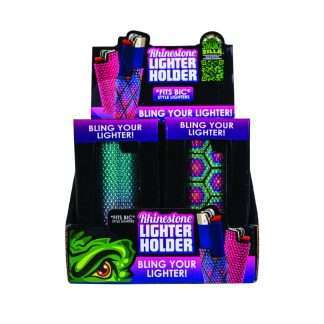 Smokezilla Rhinestone Metal Lighter Case