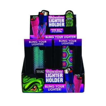 Smokezilla Rhinestone Metal Lighter Case