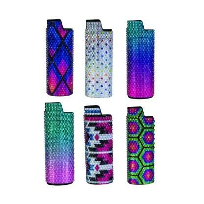 Smokezilla Rhinestone Metal Lighter Case - Image 2