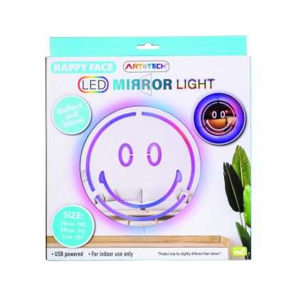 Happy Face LED Mirror Wall Light